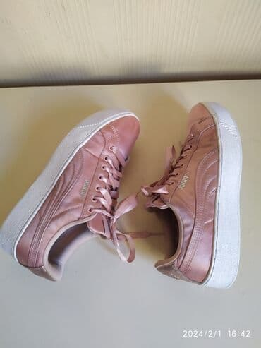 puma trinomic qadın krossovkaları: Puma, Ölçü: 40, rəng - Çəhrayı, İşlənmiş — 3