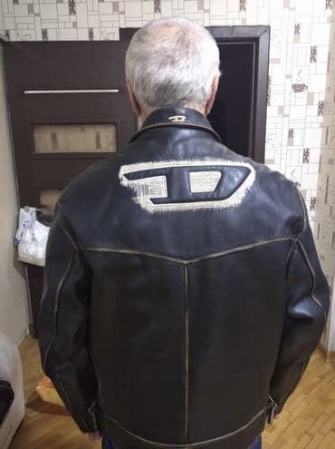 Boşqablar: Kurtka, Dəri, Payız, Diesel, Standart — 2