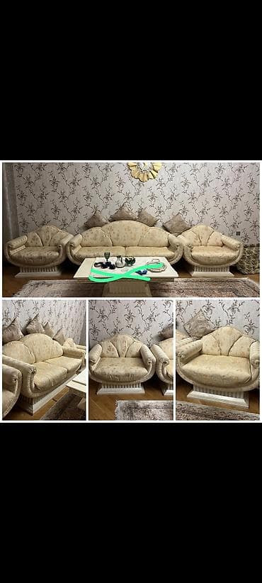 İşlənmiş, Divan, 2 kreslo