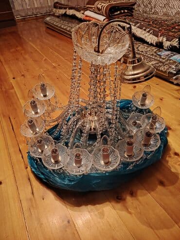 yolka isiqlari ve qiymeti: Çılçıraq, 10 və daha çox lampa, Xrustal — 4