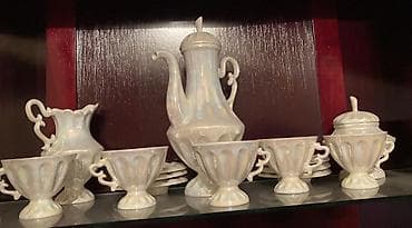 Çay dəsti, rəng - Ağ, Farfor, 6 nəfərlik — 1