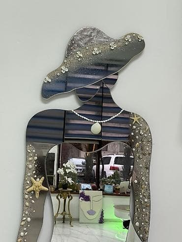 ev guzgu: Güzgü Divar üçün, Dekorativ, Əl işi — 2