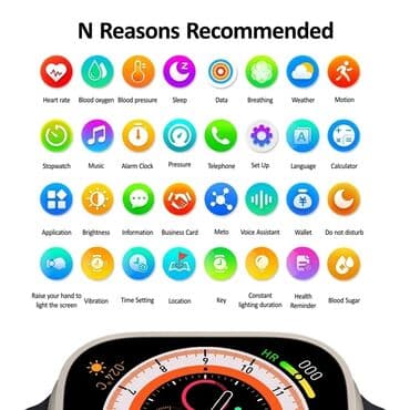 watch 8 ultra qiymeti: Hk8promax mult-functional smart watch ⌚ apple watch ultra 49 mm lüks — 3