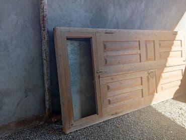 замок на калитку: Taxta ikiqanadlı qapısı - Material: təbii ağac (massiv), dekorativ — 3