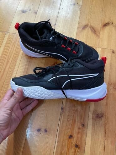 черные мужские мокасины: Puma basketbol ayaqqabisi Go sportdan almisam - Rəng: qara üst, ağ — 4