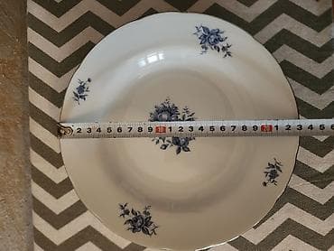 tom xrustal qablar: Boşqablar, rəng - Ağ, Farfor — 2