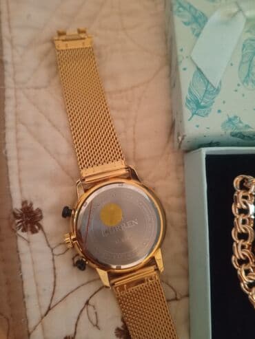 qol saatlari: Klassik Saat dəsti, rəng - Qızılı — 10