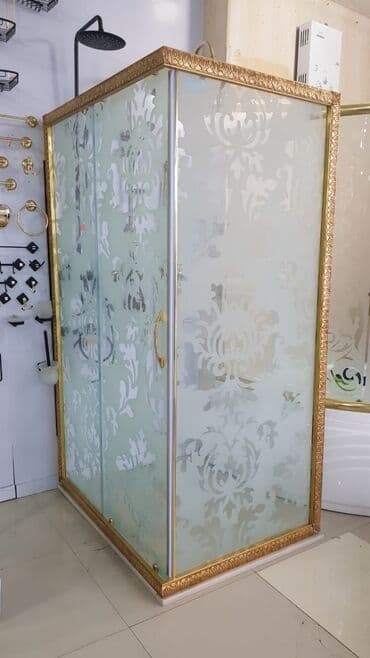 Duş kabinaları, arakəsmələr: 6mm 8mm 10mm sade mat dekorlu şüşələrdən hazirlanan duskabinlərin — 6