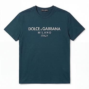 Футболки: Dolce & Gabbana kişi T‑şörtü - Rəng: tünd petrol/mavi-yaşıl ton - — 1