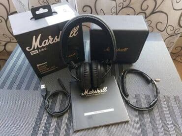 marshall наушники: Новый Беспроводные (Bluetooth) Наушники, Marshall, цвет - Черный — 3