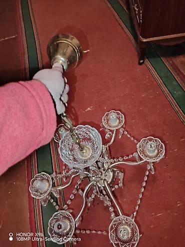 lüstr altlığı: Çılçıraq, 6 lampa, Şüşə — 1