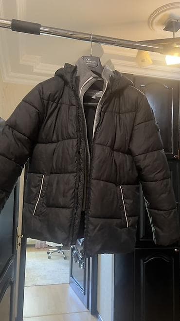 crop geyim: Michael Kors kişi qış gödəkçəsi - Rəng: qara, içlikdə boz rəngli — 4