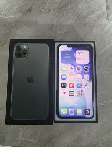 iphone 17 pro qiyməti: IPhone 11 Pro Max, 256 GB, Space Gray, Face ID — 2