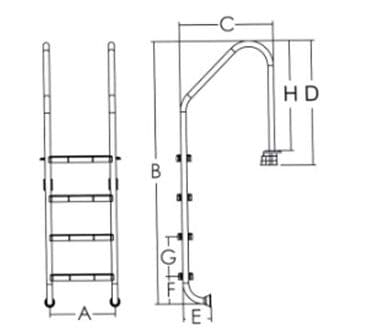 композитные бассейны в баку: Pilləkən ( Standart ) Paslanmayan nerj materialı Plasmas ayaqlıqlar — 1