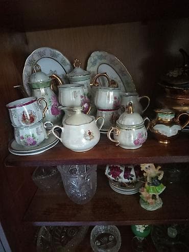 Çay dəsti, rəng - Ağ, Farfor