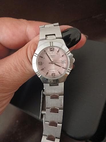 sensor saatlar: Satilir tebii poladdan suya davamlı CASIO qadın qol saatı – model — 2