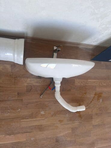 Divar tipli keramika əl yuma lavabosu seti - Marka: Yağmur (etiket