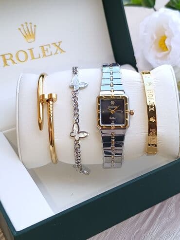 kəpənək darağ: Saat dəsti, rəng - Qızılı — 12