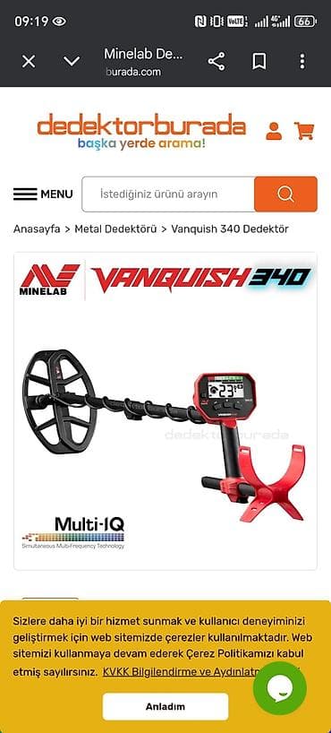metal dedektor: Minelab Vanquish 540 Pro-Pack metal detektor - Multi-IQ — 1