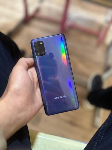 iphone 8 plus ikinci el qiymeti: Samsung Galaxy A21S, rəng - Bənövşəyi, Barmaq izi — 2