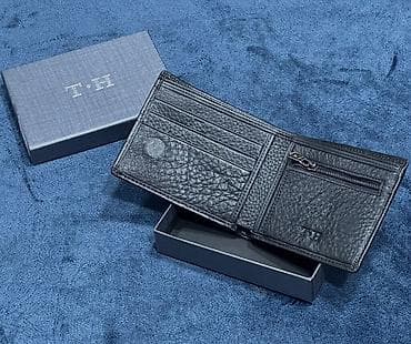 Tommy Hilfiger kişi pul kisəsi – dəri aksesuar • Material: təbii — 4