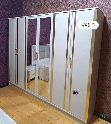 paltar dolab: *6 Qapılı Dolab* – Sifarişlə Hazırlanır Ölçü: 240 × 47 × 200 Rəng — 1