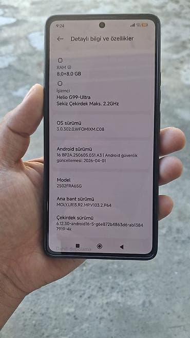 samsung 03 s: Redmi Note 14S, 256 GB, rəng - Qara, Barmaq izi — 3