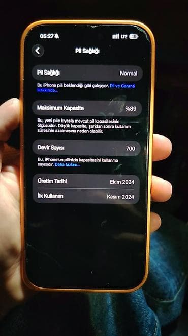 3g 4g modem: IPhone 16 Pro, 256 GB, Narıncı, Zəmanət, Simsiz şarj, Face ID — 4