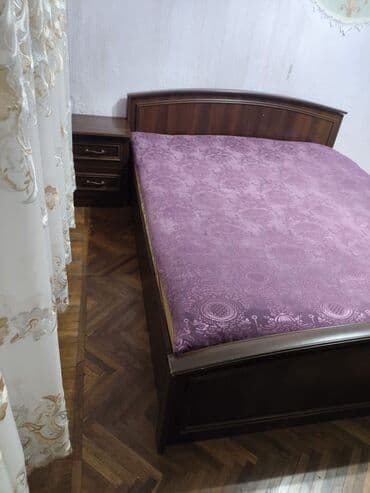 гарнитур для спальни: Двуспальная кровать, Тумба — 5