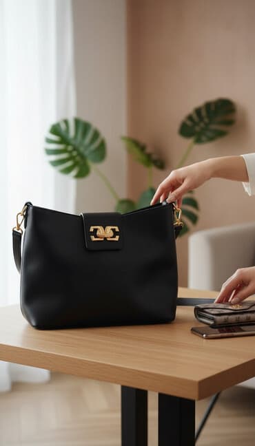 qaşlı canta: Deri çanta.turkiyeden alinib.
Firma Fabrika. Yeni etiketli — 1