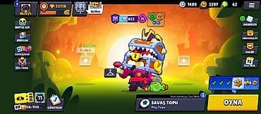 Brawl Stars oyun hesabı - Kupa: 52,118 - Savaşçılar: 100/101 -