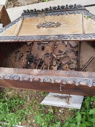 Manqallar, qrillər, barbekyu: Metall manqal/ocaq korpusu - Material: qalın poladdan hazırlanmış — 5