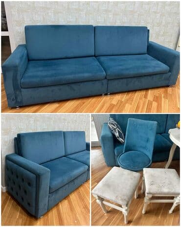 Salon, tibbi mebel: İşlənmiş, Divan, 2 kreslo — 1