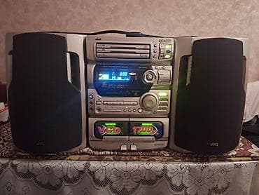 Audio: JVC mini Hi-Fi musiqi mərkəzi + 2 akustik sütun Xüsusiyyətlər: - JVC — 7