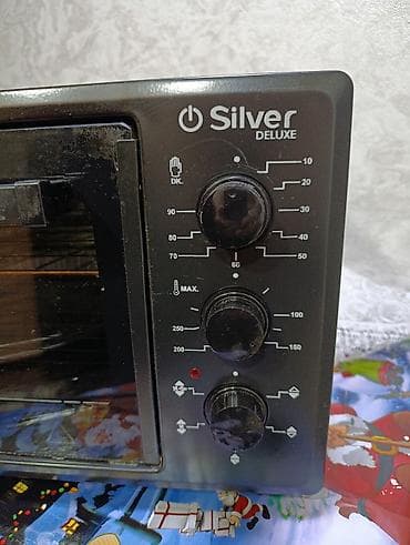 elif soba: Duxovka Silver, Elektrik, rəng - Qara, Ayrıca dayanan — 2