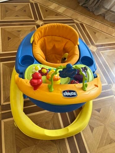 Yerimək üçün arabalar, çəliklər, əsalar, rollatorlar: Chicco uşaq yürütməcə - Rənglər: sarı, mavi, narıncı və yaşıl – — 2