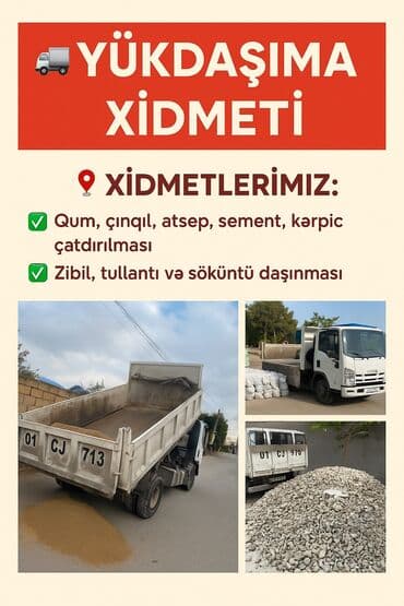 Hər növ zibil, tullantı və söküntülərin daşınması xidməti təklif lalafo.az -da Hər növ zibil, tullantı və söküntülərin daşınması xidməti təklif