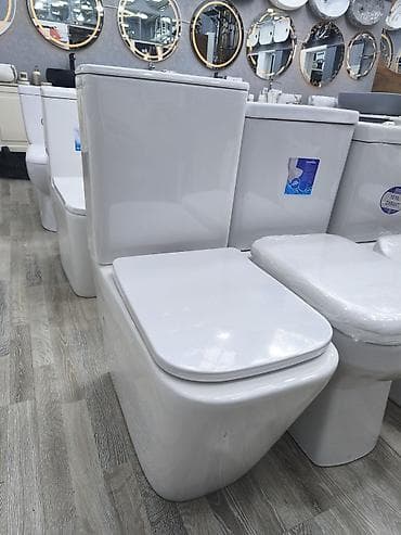 cen demir: Müasir dizaynlı bideyilə birlikdə kompakt unitaz - Birgə (monoblok) — 1