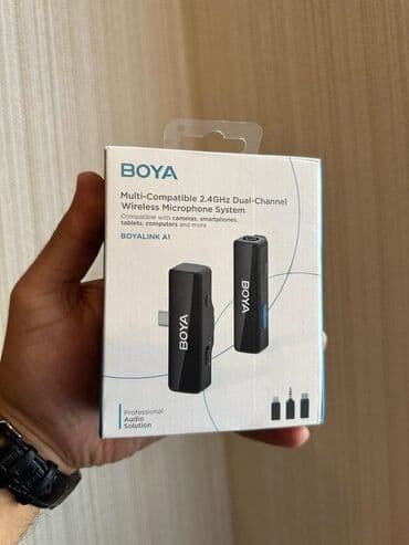 studio mikrofonu: "BoyaLink A1" yaxa mikrofonu. Original boya brendindən yaxa mikrafon — 5