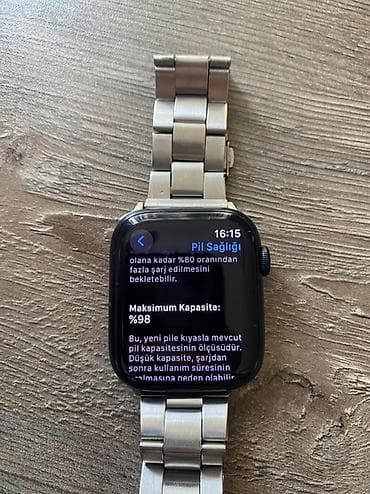 Личные вещи: Apple Watch Series 9 (45 mm), qara rəng korpus, paslanmayan polad — 3