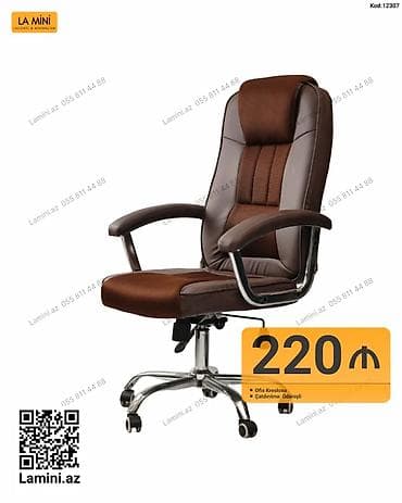 LA MINI ofis kreslosu - Ergonomik yüksək bel dəstəyi və başlıq - — 1