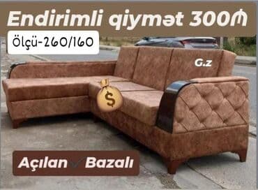 işlənmiş divan kreslo: Künc divan, Yeni — 1