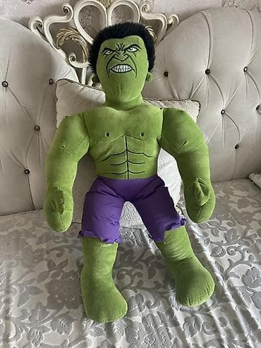 oyuncaqlar: Böyük ölçülü Hulk plyuş oyuncağı - Material: yumşaq plyuş və parça - — 1