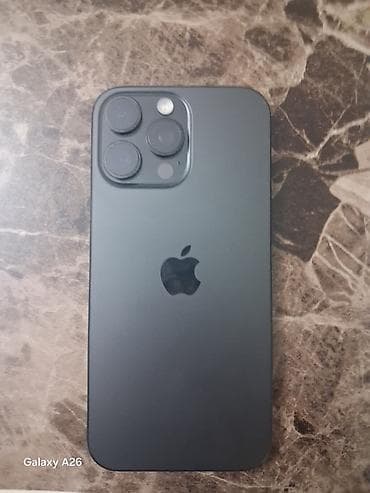 apple 5 s: IPhone 16 Pro Max, 256 GB, Black Titanium, Kredit, Face ID, Simsiz şarj — 1