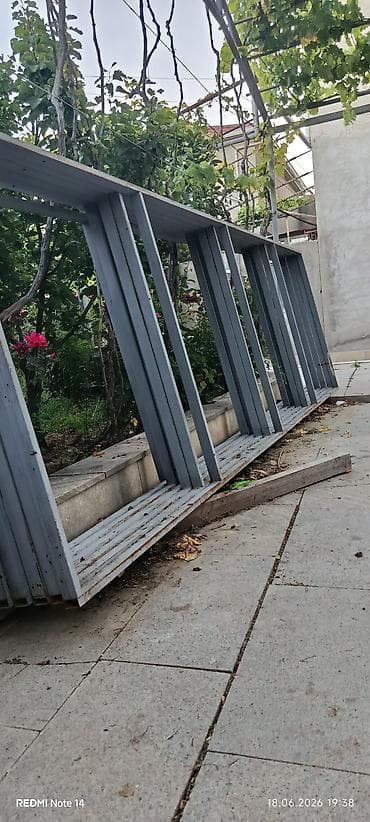 Металлические фермы: Məhsul: Metal konstruksiya – modulvari şaquli lamellərdən ibarət — 1