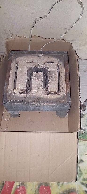 Elektrik qızdırıcı plitə – rezistor spiral bobinli - Kvadrat formalı