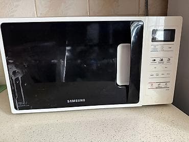 samsu: Mikrodalğalı soba Samsung, Ayrıca dayanan, Mikrodalğalar ilə, rəng - Ağ — 1