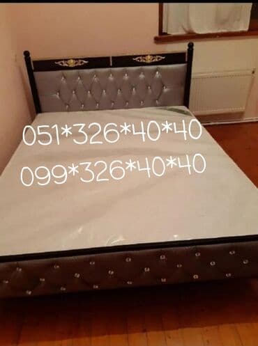 Çarpayılar: Yeni, İkinəfərlik çarpayı, Bazasız, Matras ilə, Siyirməsiz, Azərbaycan — 19