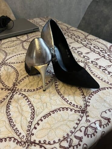 синие детские туфли: Туфли, Размер: 36, Б/у — 1