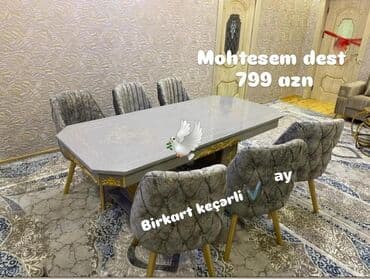 həyət stol stulları: Masa desti yeni — 1